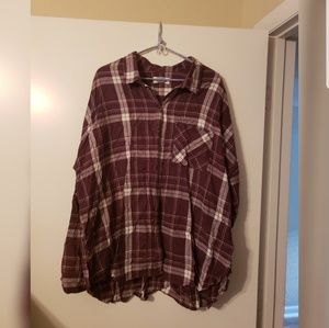 Old Navy Faux Flannel Button Down Size XXL